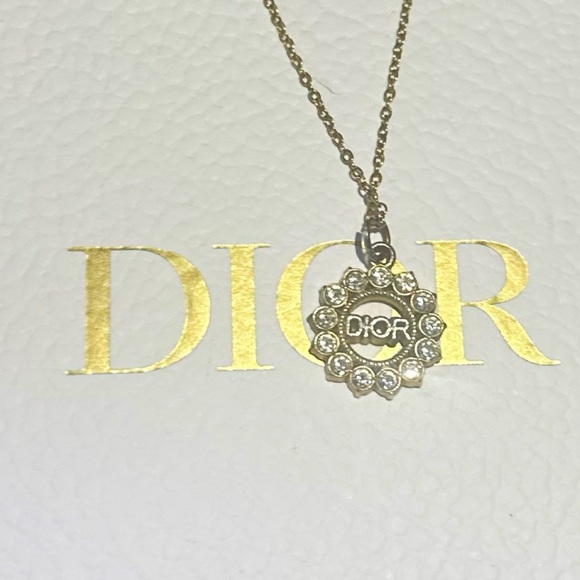 Dior Crystal Pendant Necklace - Picture 2 of 8